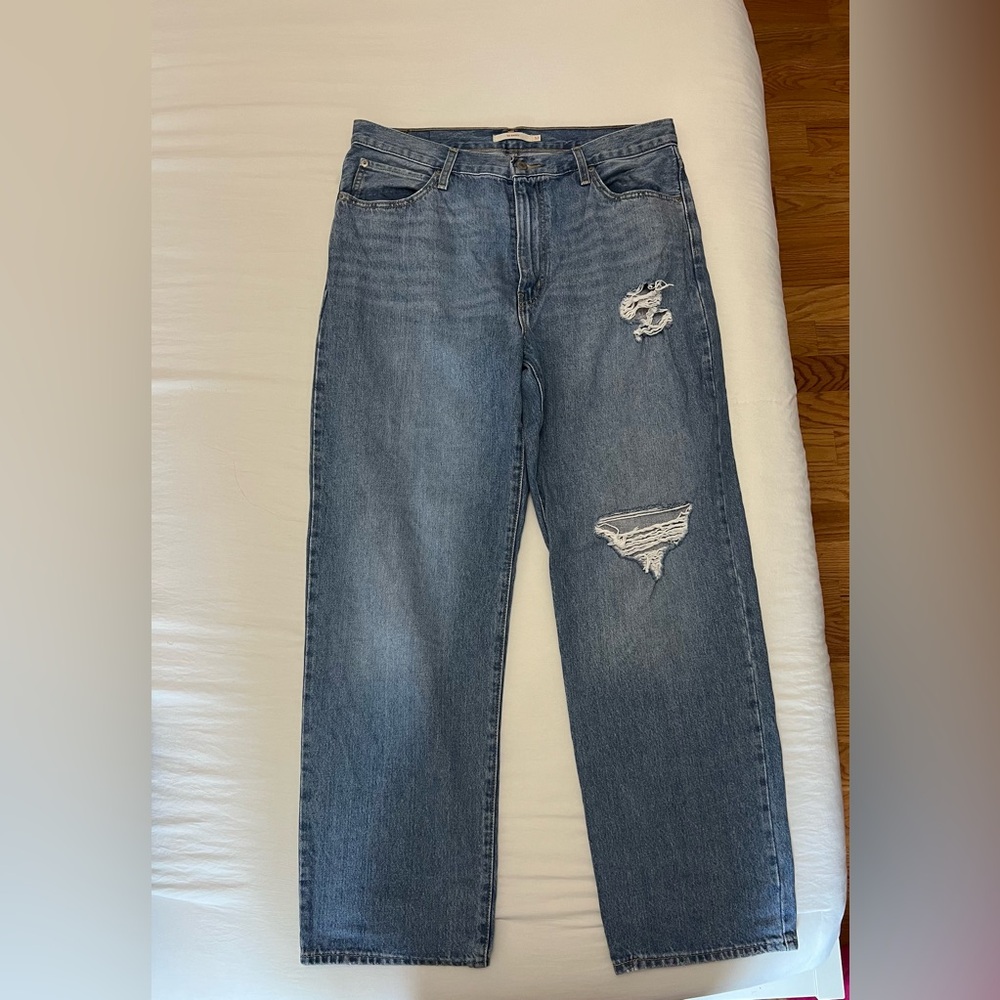 Levi's Women's Blue Distressed Jeans